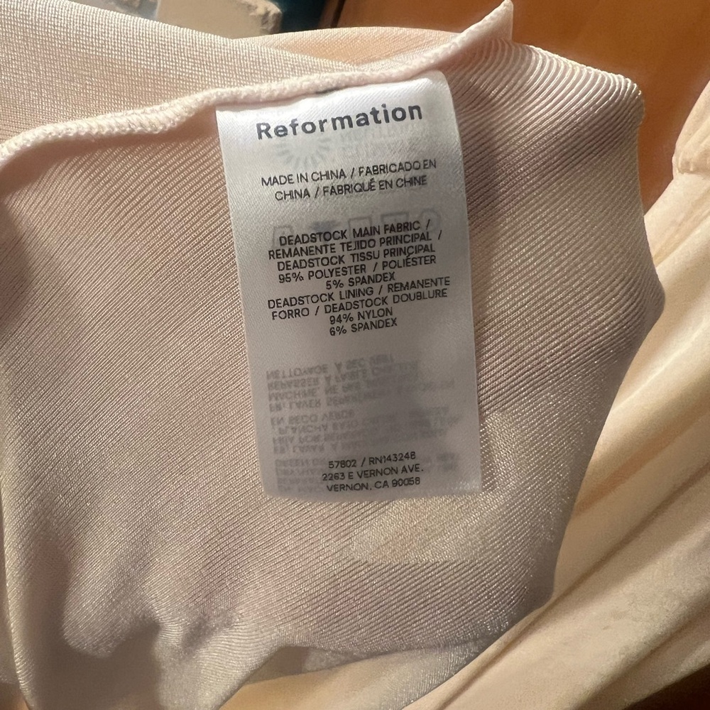 NWT Reformation Lupe Knit Dress in the color Sugar - Picture 5 of 7